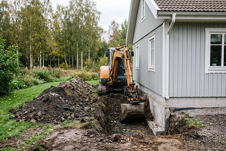 Dränering i Eskilstuna och Södermanland detalj